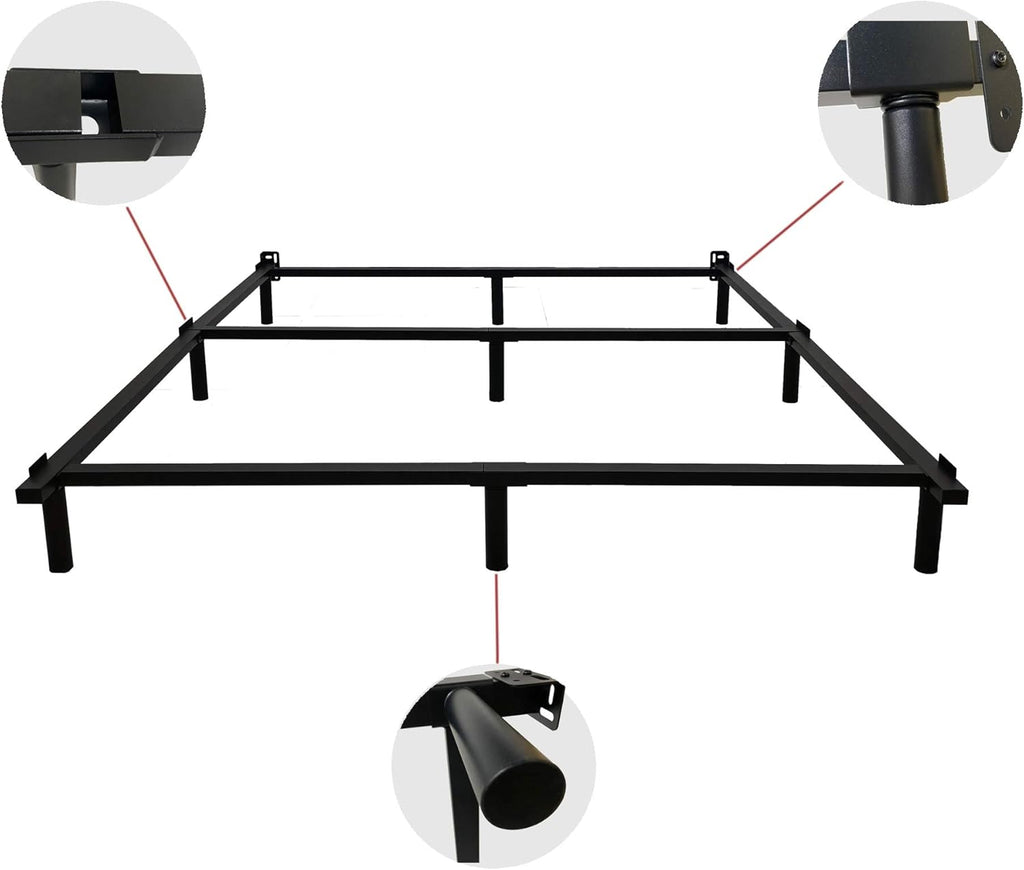 Black Metal Bed Frame 7 Inch Y4741