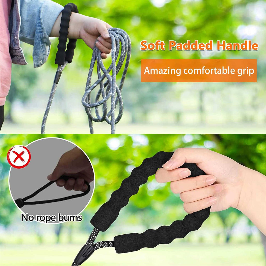 Rope Dog Leash with Swivel Lockable Hook J307487
