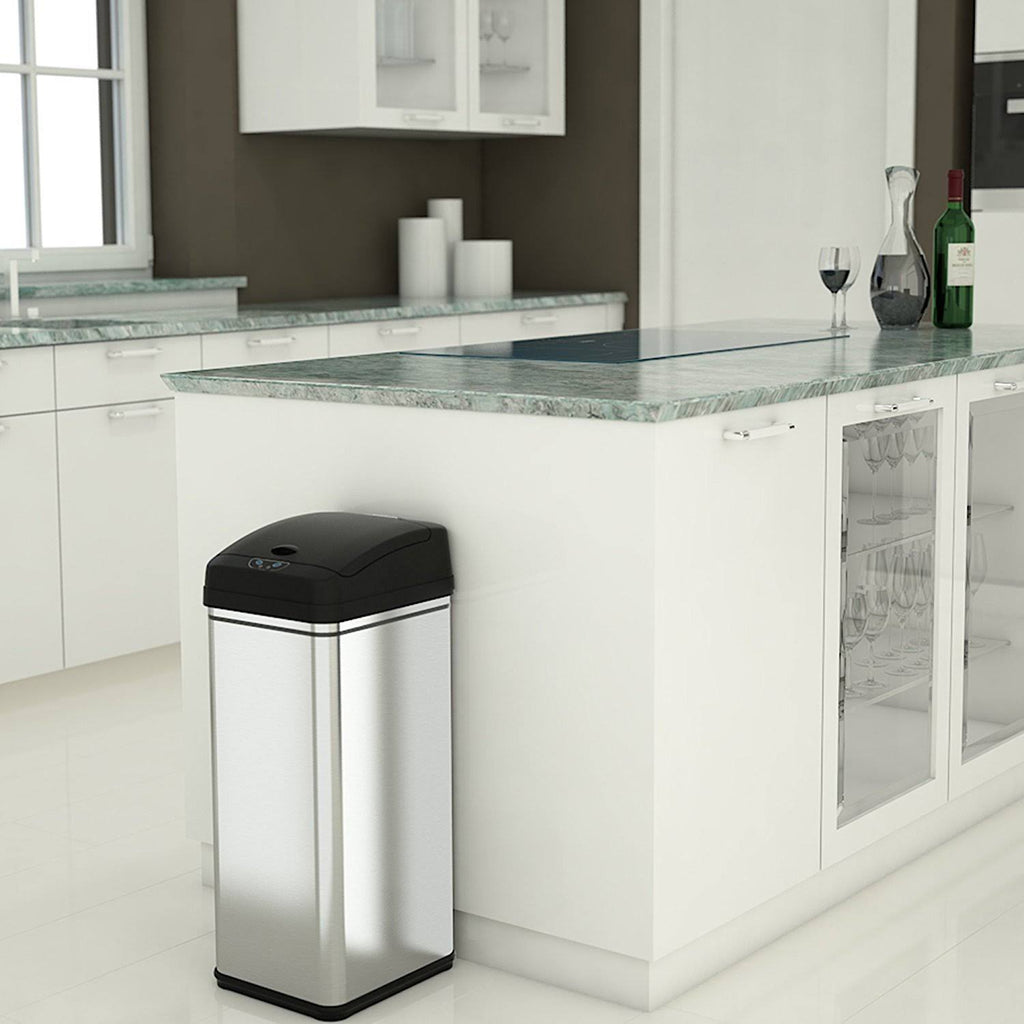 13 Gallon Automatic Touchless Sensor Kitchen Trash Can Z851