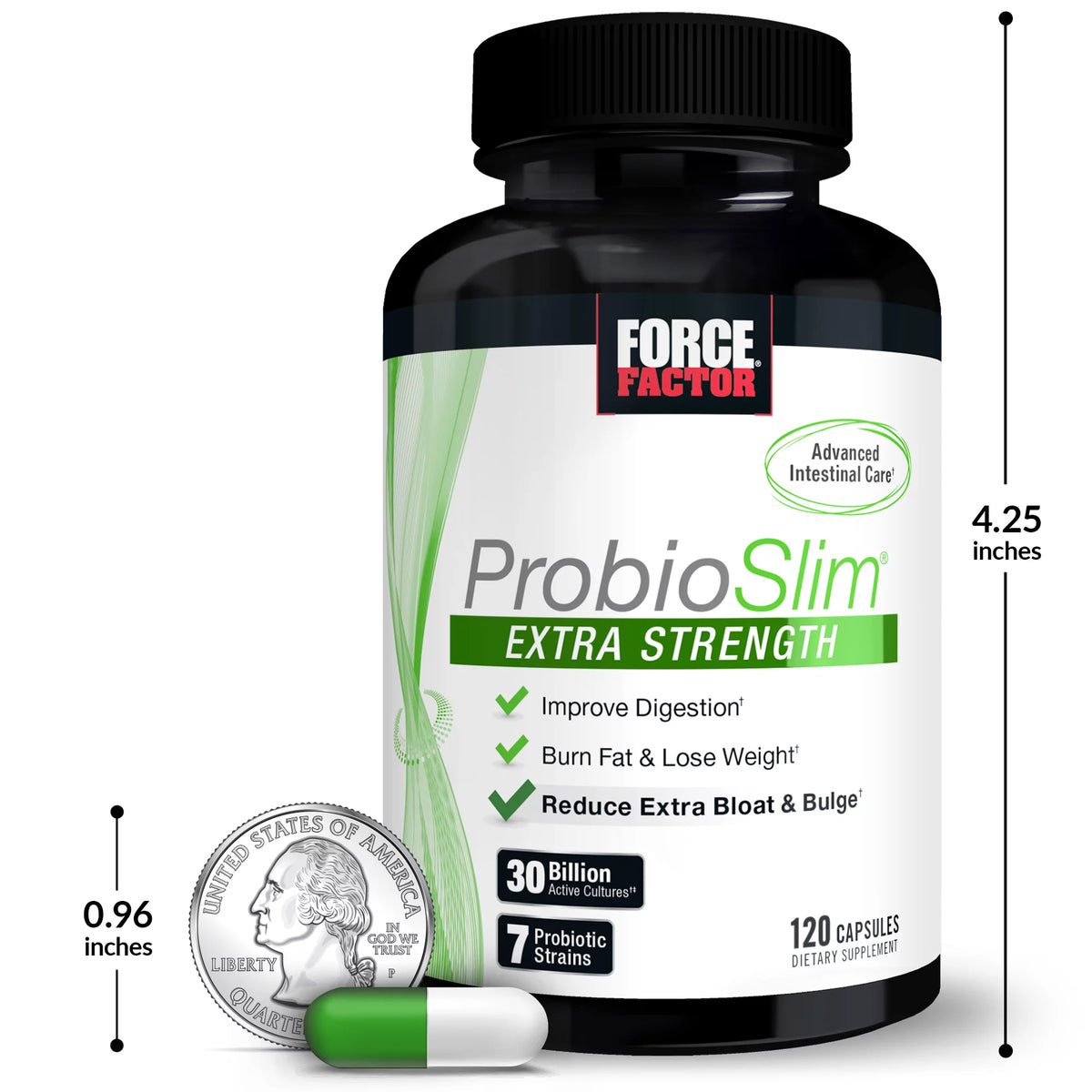 Probiotic Supplement, 30 Billion CFUs, 120 Capsules P654