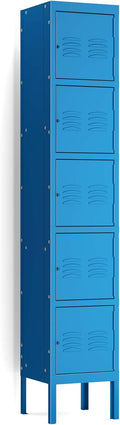5-Tier Blue Steel Locker with 5 Door V949