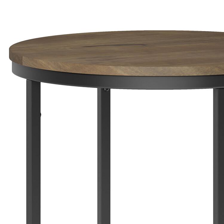 18x22 Metal Round Accent Side Table F2874