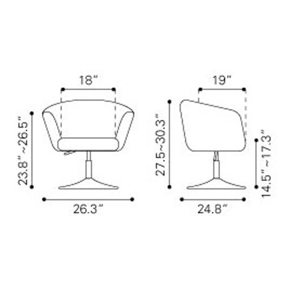 Carnelian Red Arm Chair T432