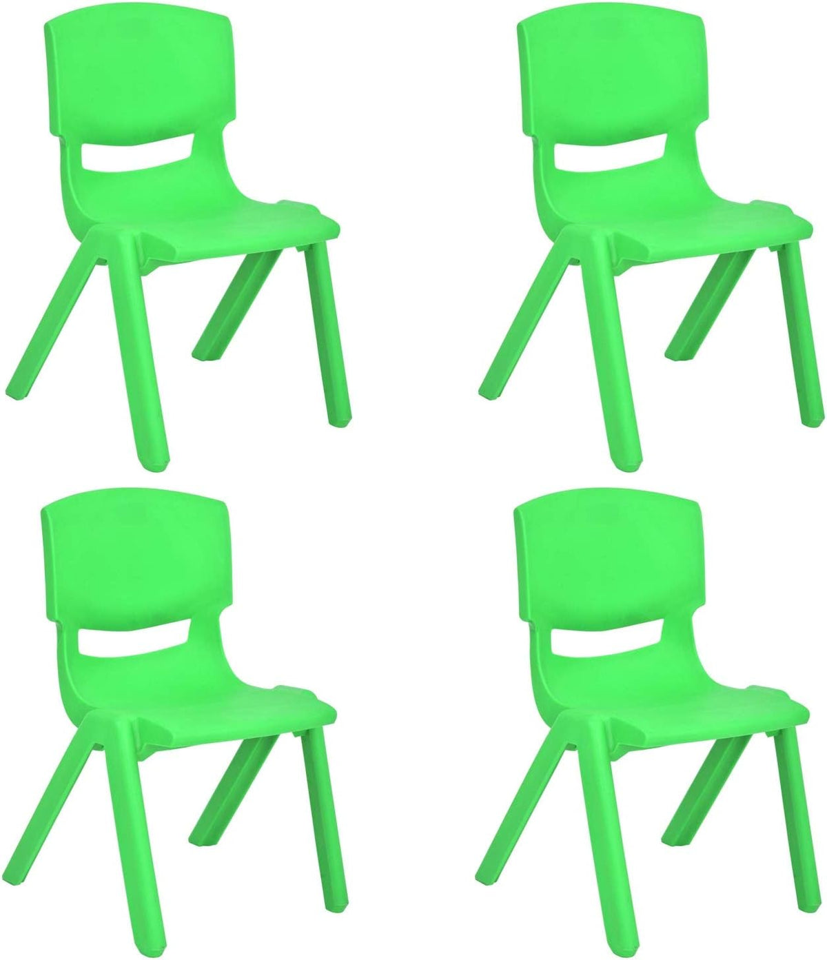 10 Pack Yellow Stackable Plastic Kids Learning Chairs Z7025