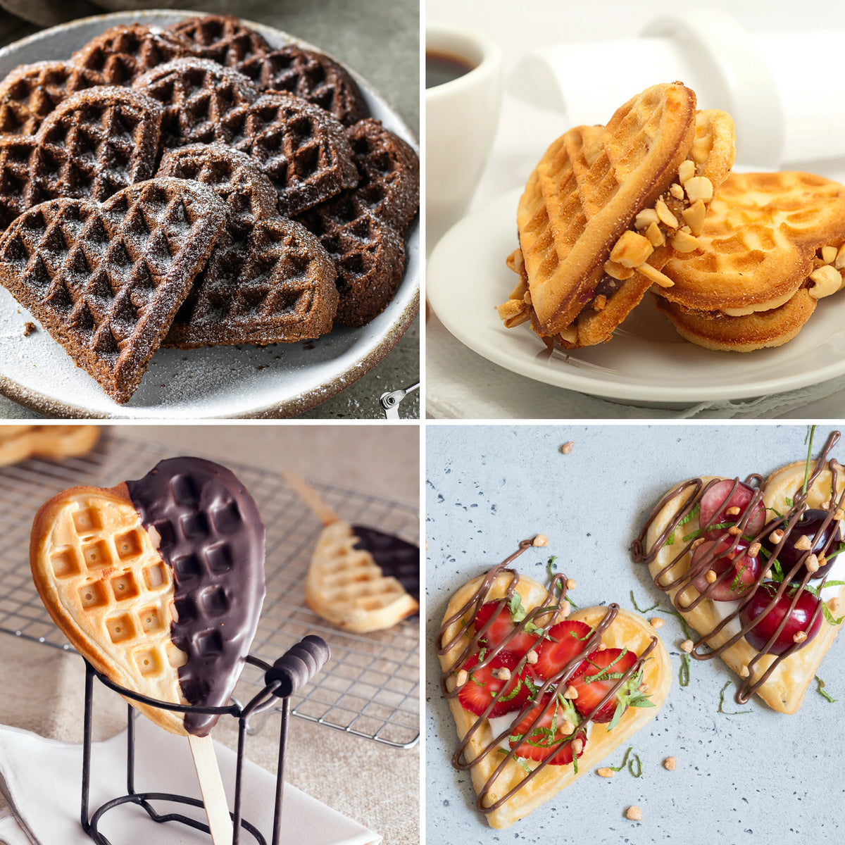 Personal Electric Heart Waffle Maker O86350