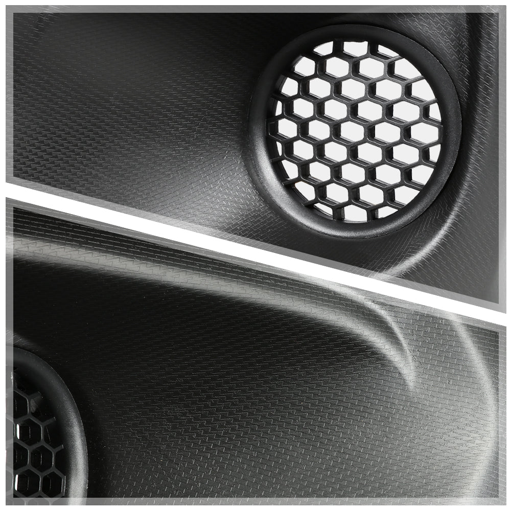Black OE Replacement Front Bumper Fog Light Bezel Cover O609180