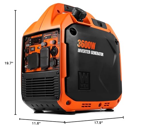 Quiet Lightweight 3600-Watt Dual Fuel Portable Inverter Generator Q91226