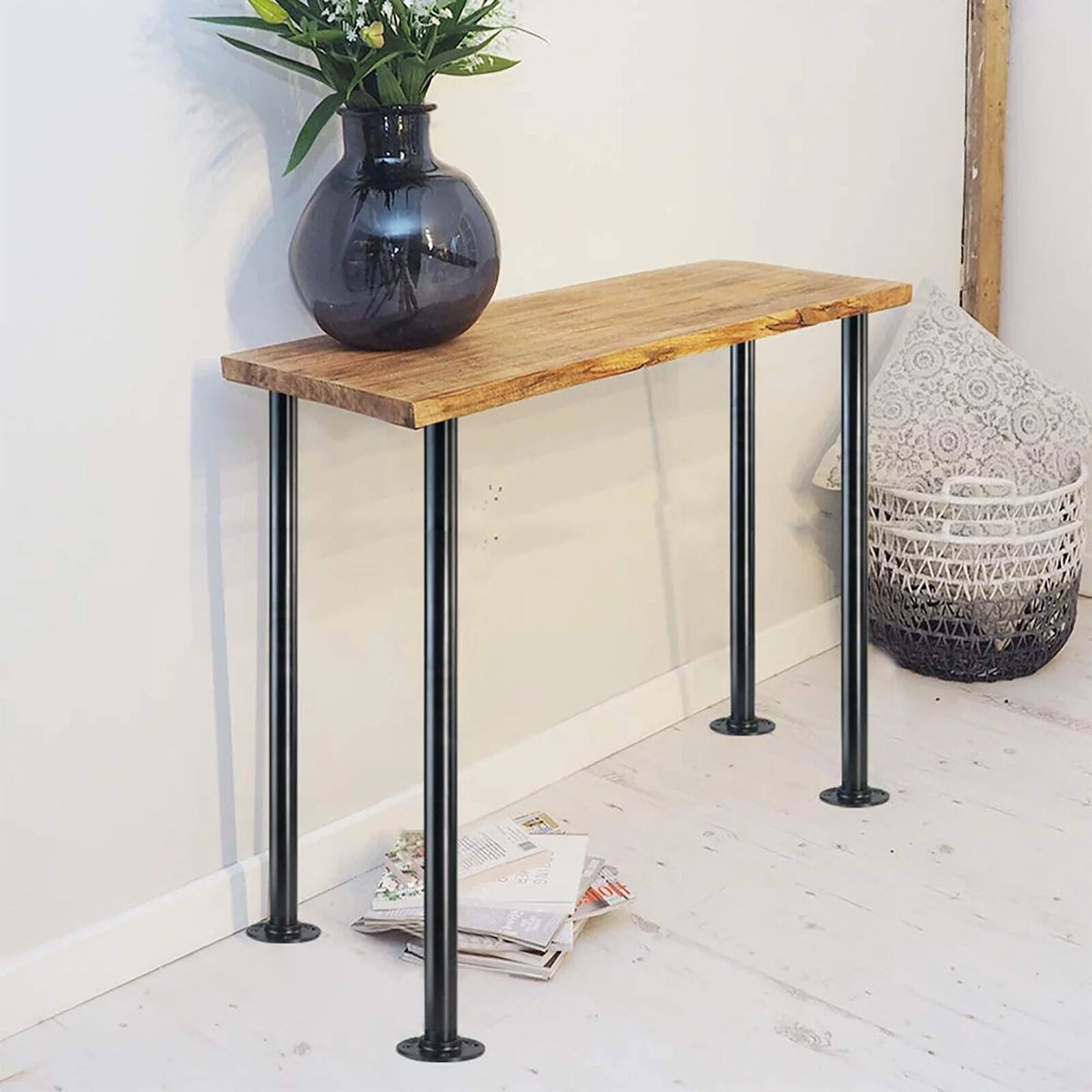 Black Metal Table Legs 4 Pack F8607