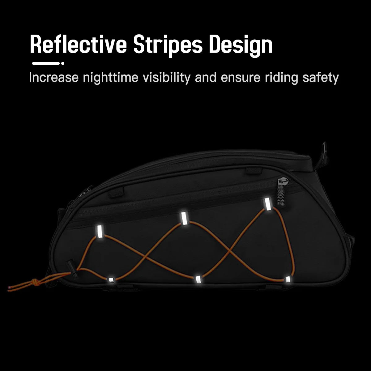 Waterproof Rear Seat Bike Trunk Bag with 2 Side Hanging Bags R1791