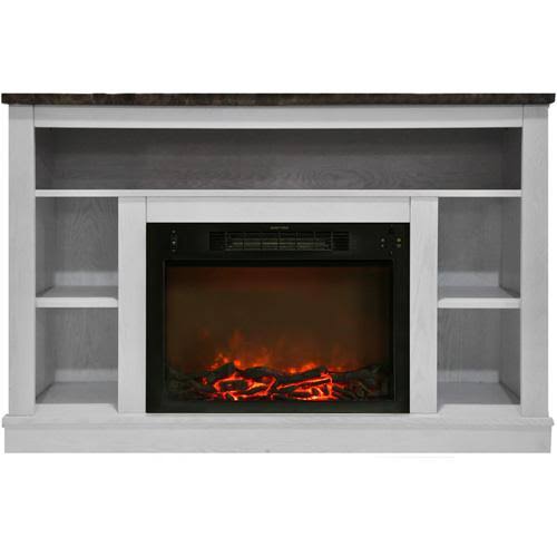 Cherry Electric Fireplace with Mantel D116541