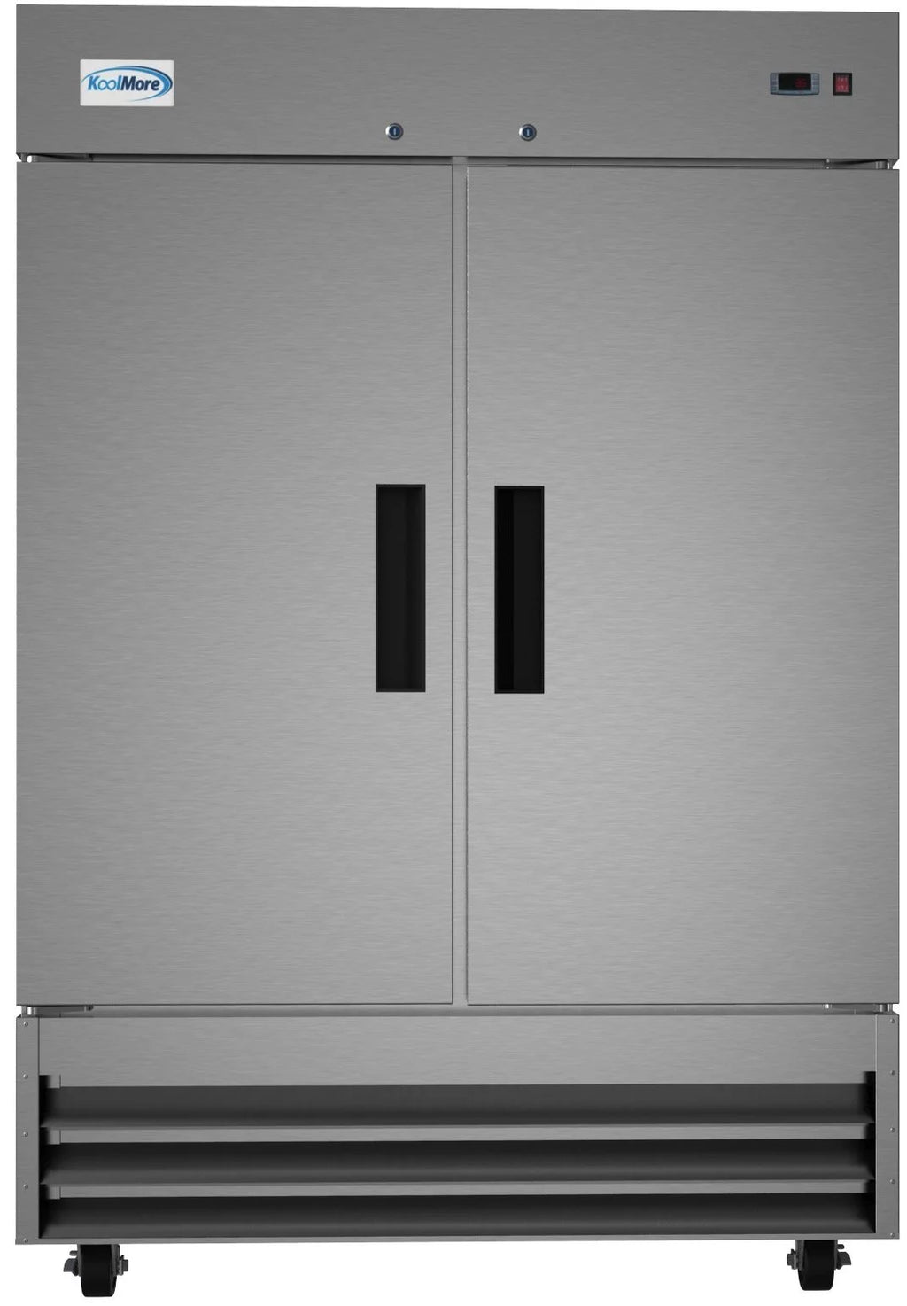 54 in Two Door Stainless Steel Reach-in Refrigerator Cooler Q547