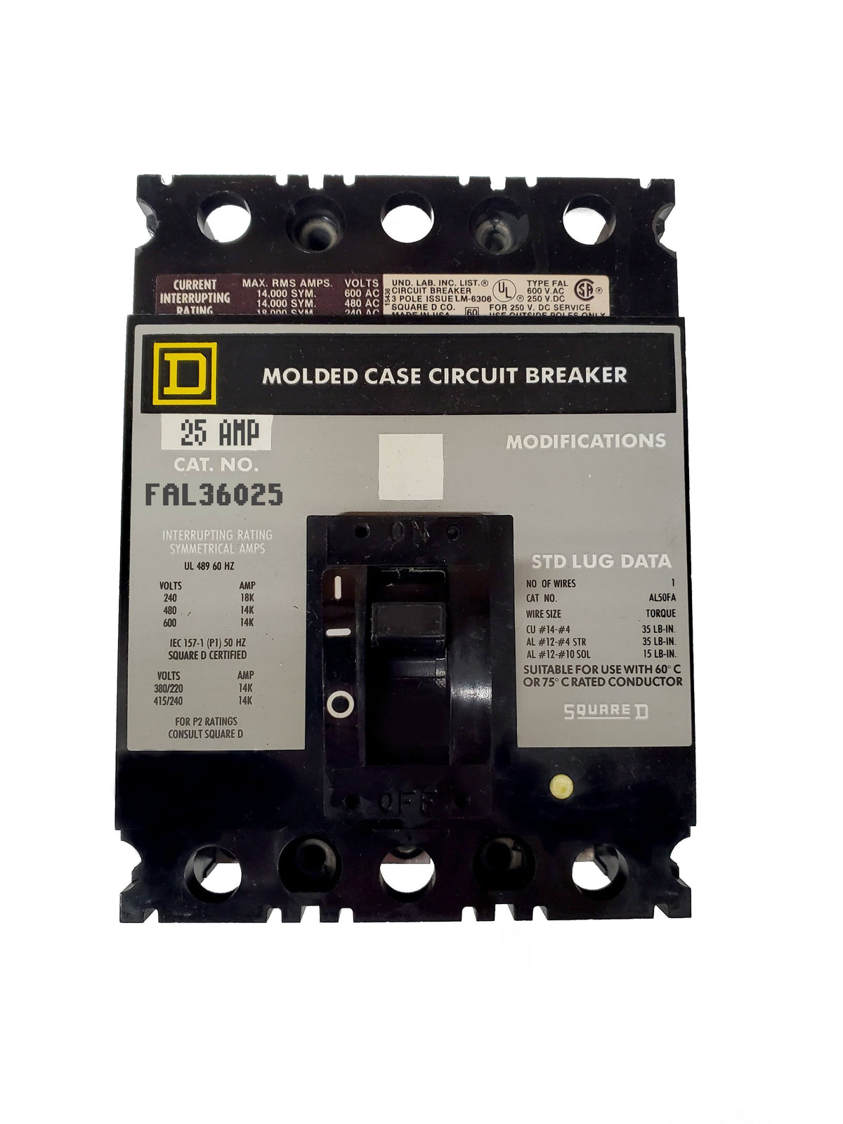 Molded Case Circuit Breaker J101