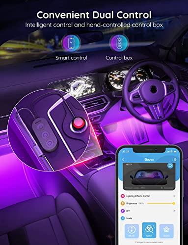 Smart RGB Car LED Lights with App Control Y87380