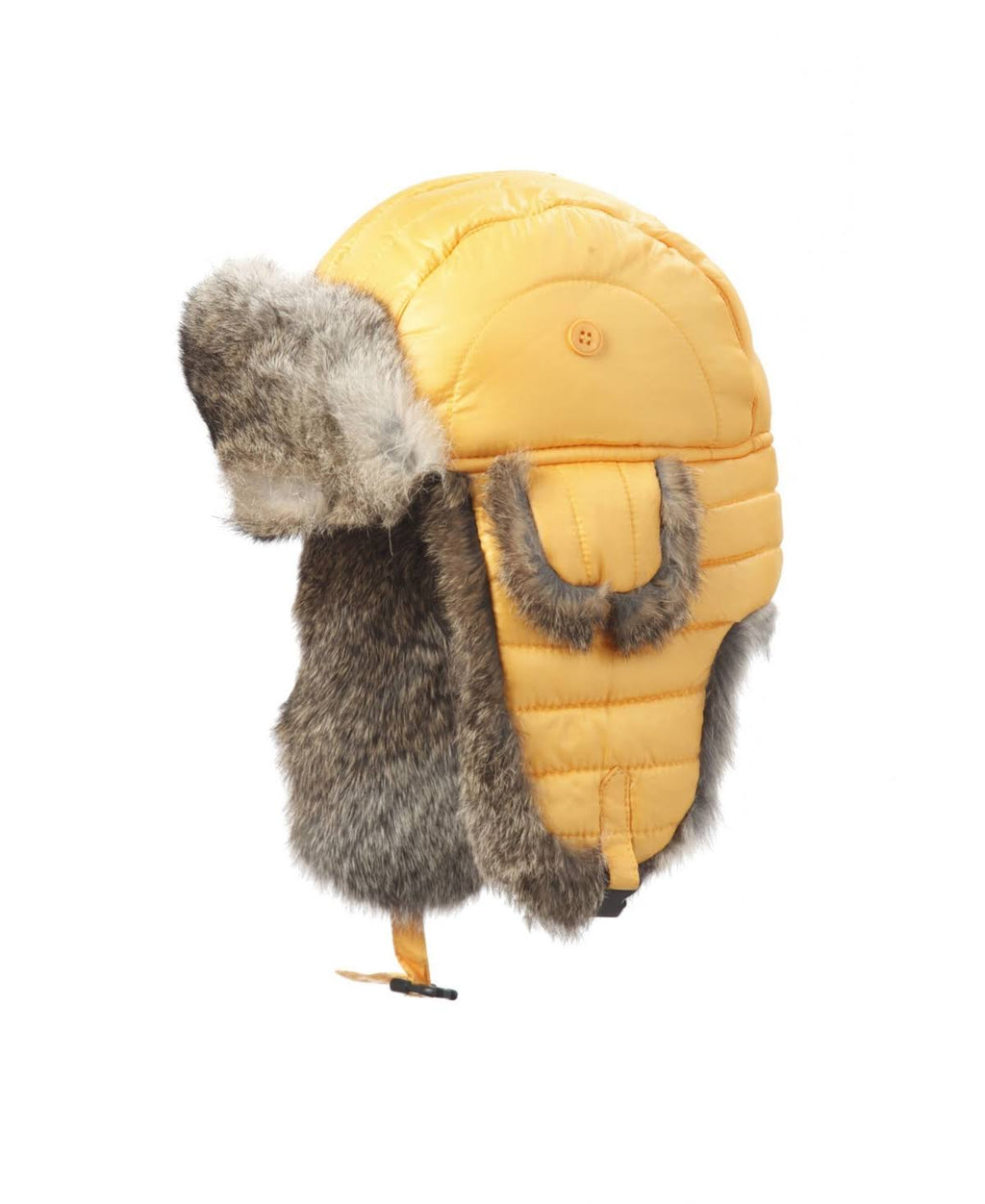 Nylon Shell Rabbit-Trimmed Aviator Hat Y64565