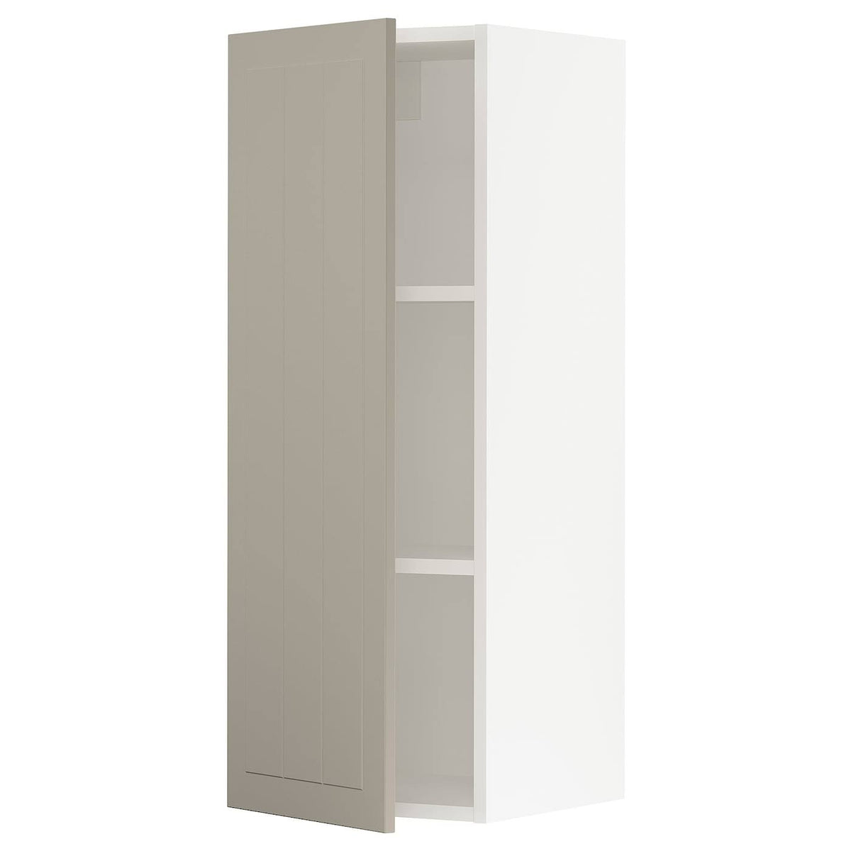 Wall Cabinet, White/Beige, 15x15x40 Q9283