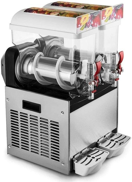 Commercial Slushy Machine 110V 30L 600W 15Lx2 Tank T3178