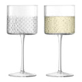 Clear Wicker Wine Glass Set of 2 C5468