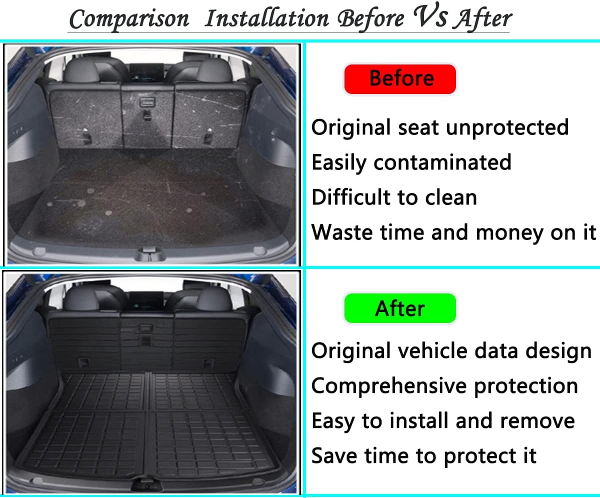 Black TPO Cargo Liners Trunk Mats Z4752