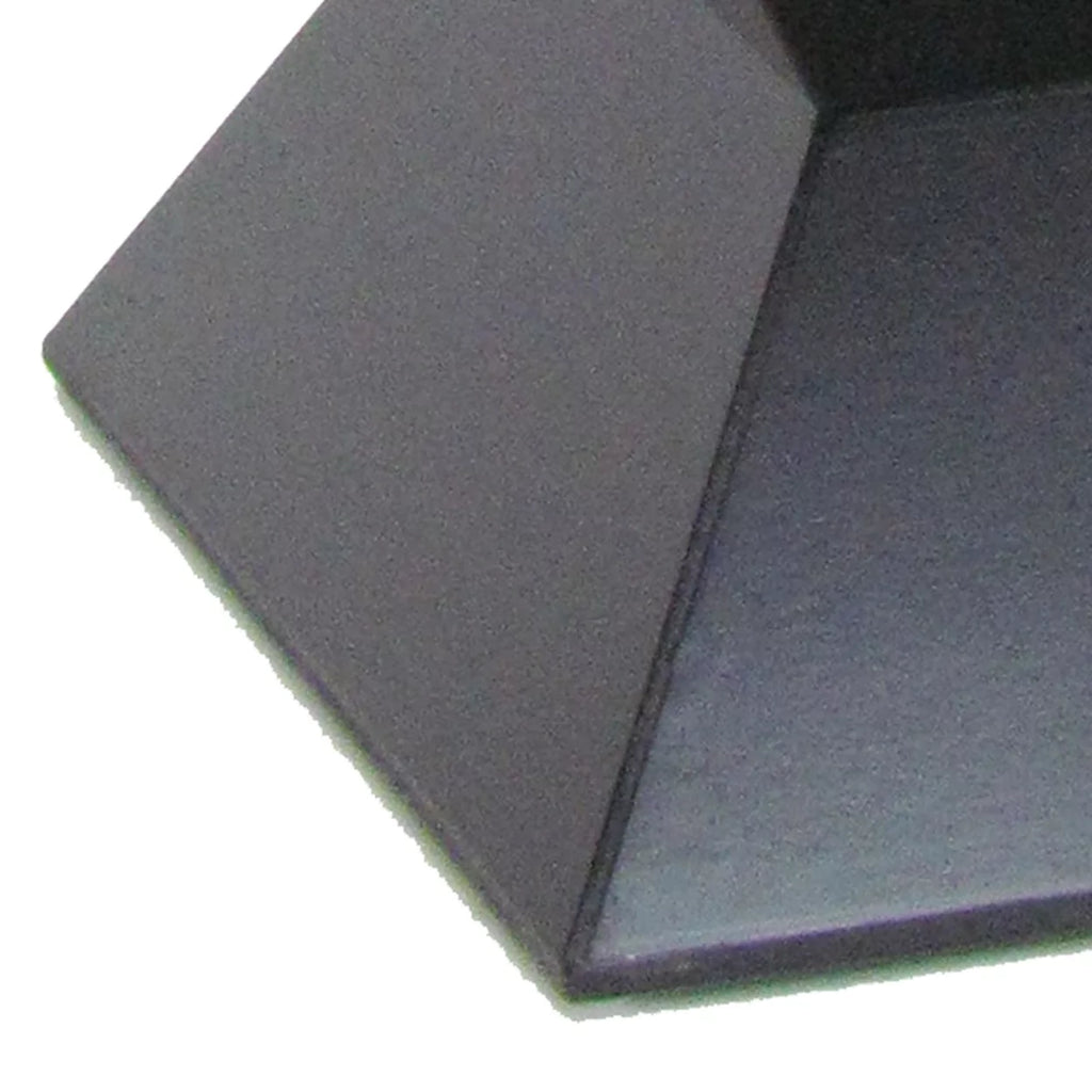 Black Faceted Pedestal with Square Top Q144227