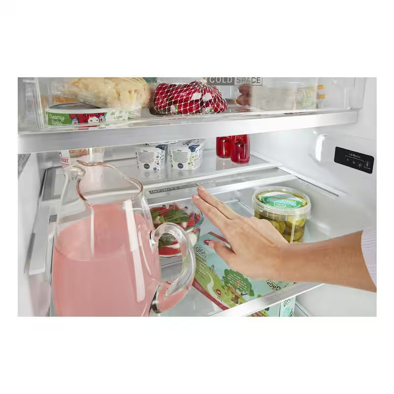 11.6 cu. ft. Top Freezer Refrigerator Black Stainless Counter Depth B434029