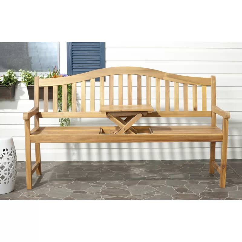 Blue Wooden Garden Bench U389