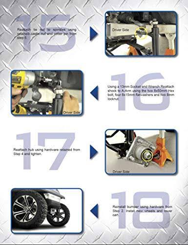 6x22 A-Arm Lift Complete Kit for Club Car Precedent Golf Carts O5894