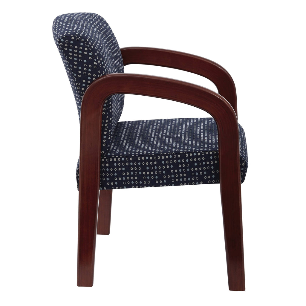 Ash Cherry Finish Wood Visitor Chair H3319