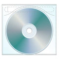 1000 CD Plastic Sleeve Tamper Evident Adhesive Back H183
