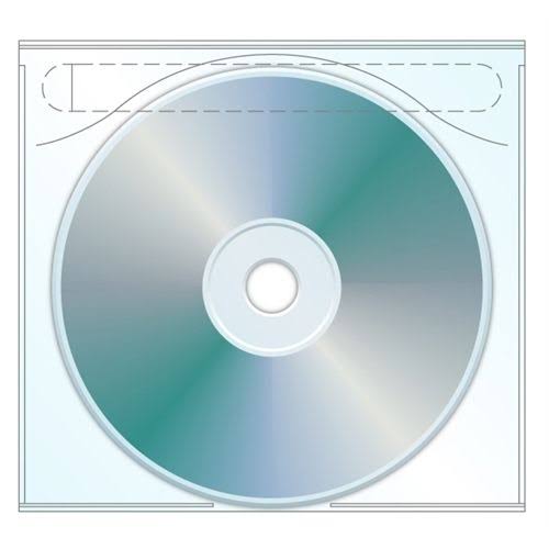 1000 CD Plastic Sleeve Tamper Evident Adhesive Back H183