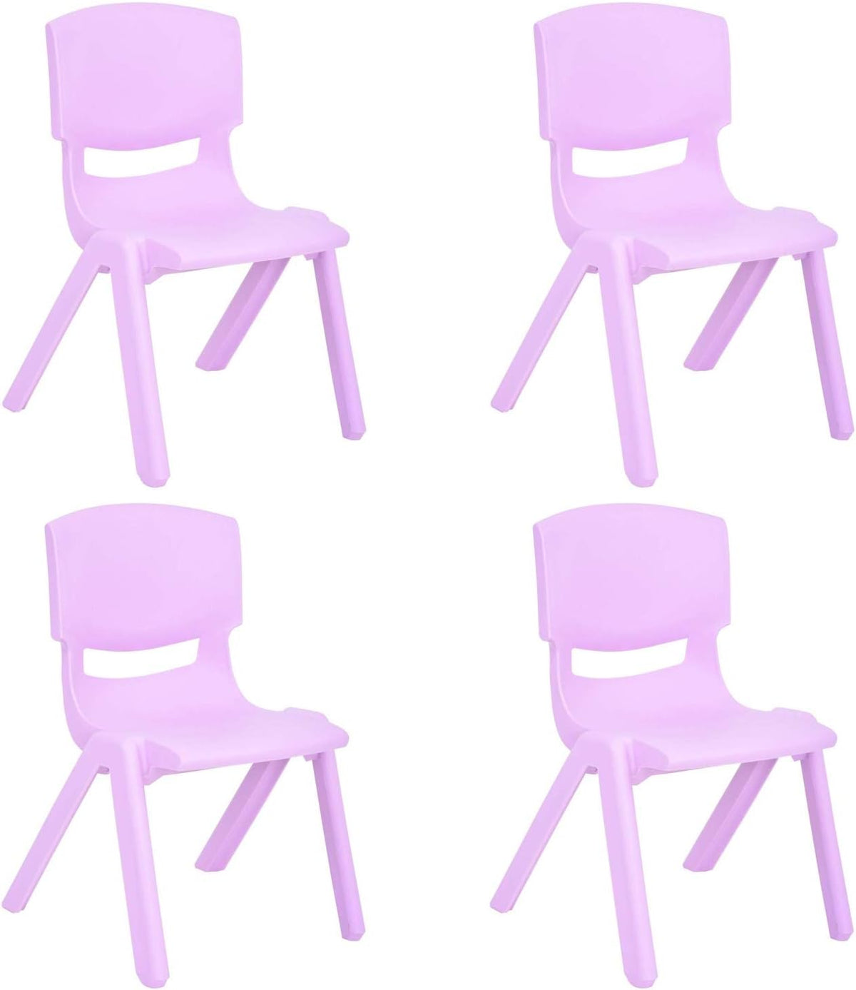 10 Pack Yellow Stackable Plastic Kids Learning Chairs Z7025