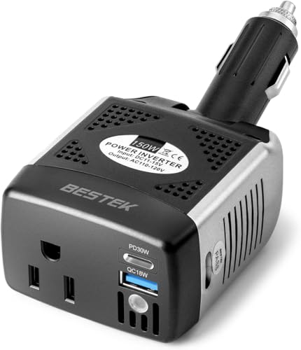 150W Power Inverter 12V to 110V Car Charger Power Adapter N65838