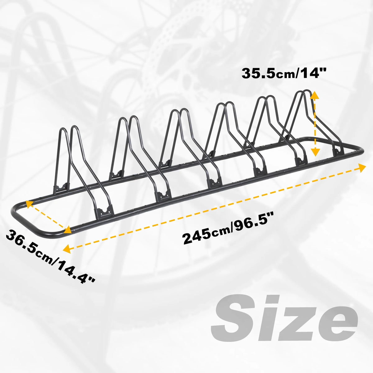 Bikes Floor Type Parking Rack Stand O74536