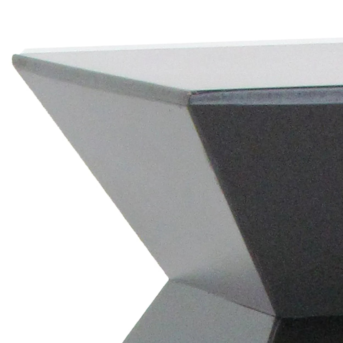 Black Faceted Pedestal with Square Top Q144227