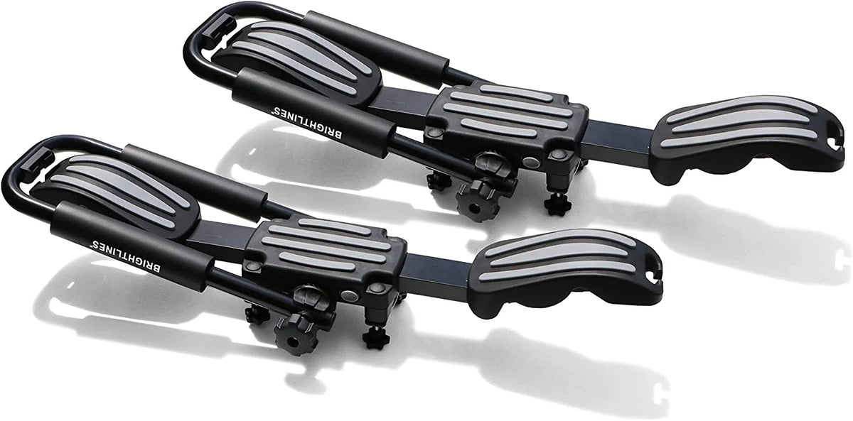 Roof Rack Crossbars and Double Kayak Rack Bundle for Jeep Grand Cherokee Y345267