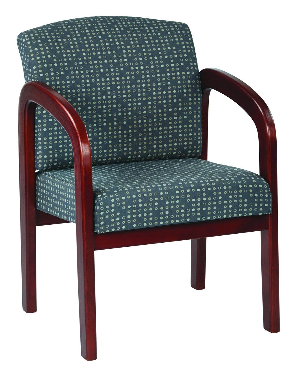 Ash Cherry Finish Wood Visitor Chair H3319