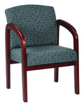 Ash Cherry Finish Wood Visitor Chair H3319
