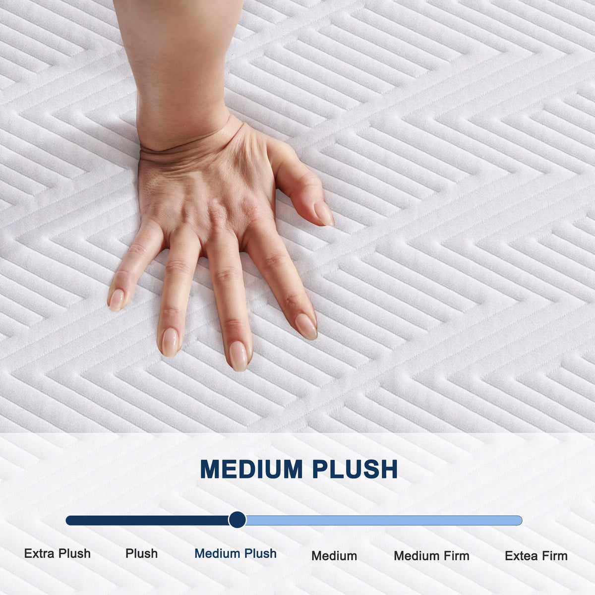 King 12 Plush Cool Gel Memory Foam Mattress J1312