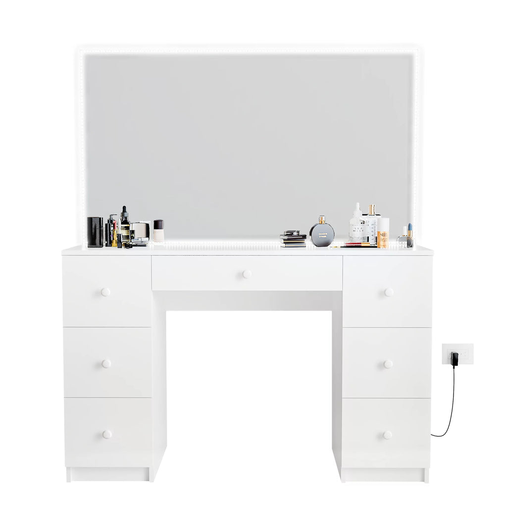 White Painted Vanity Table P5538