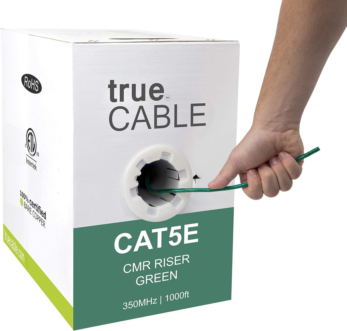 1000ft Purple 24AWG UTP Cat5e Riser Ethernet Cable W413132