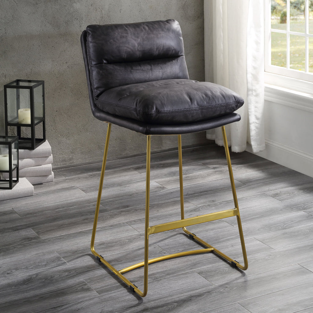 Vintage Black Counter Height Chair E799