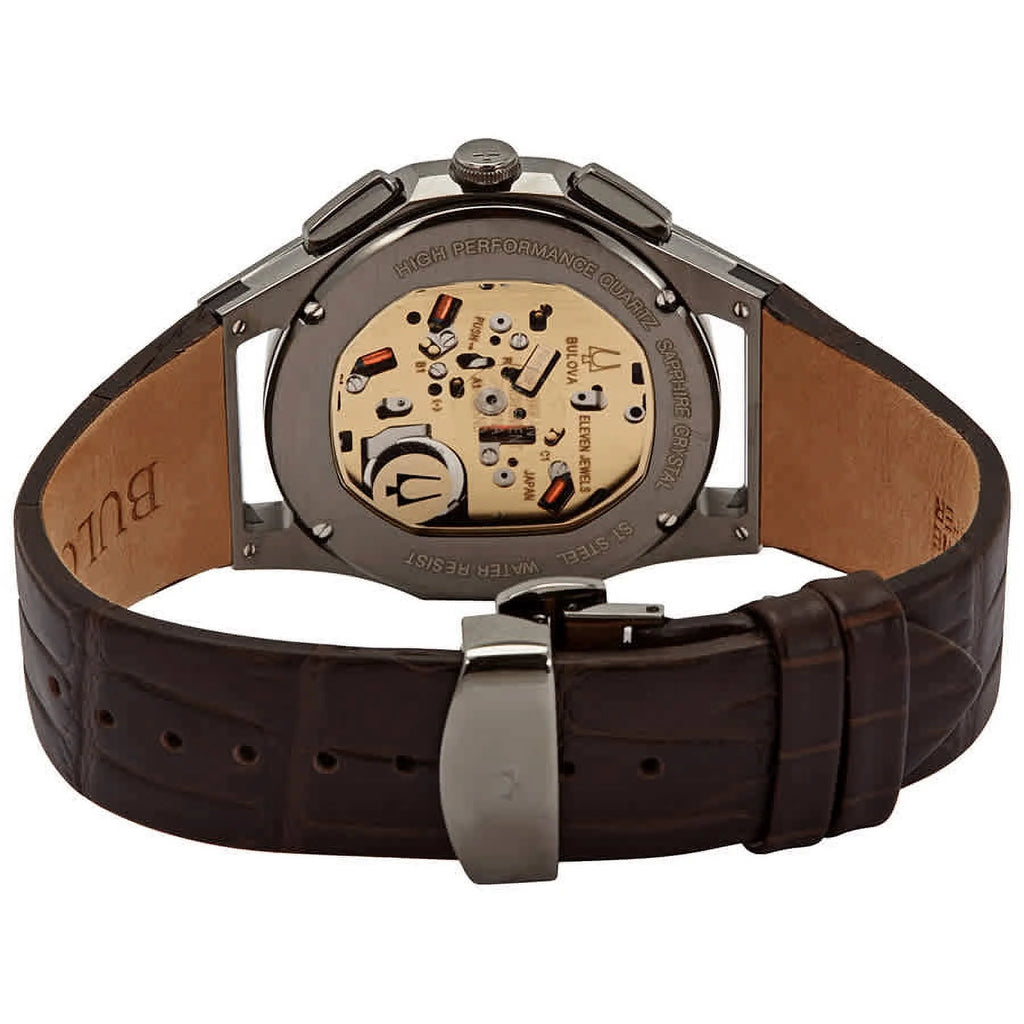 Black Skeleton Dial Quartz Chronograph Watch U5144