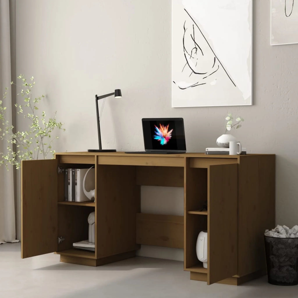 Computer Desk with 2 Door Cabinets F504