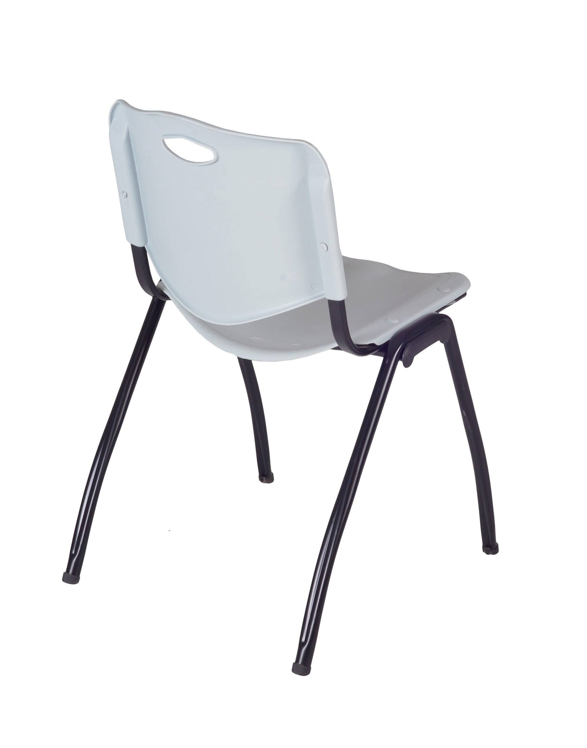 Round Breakroom Table with 4 Stack Chairs W291