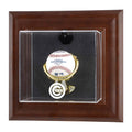 Brown Framed Wall Logo Baseball Case Z589