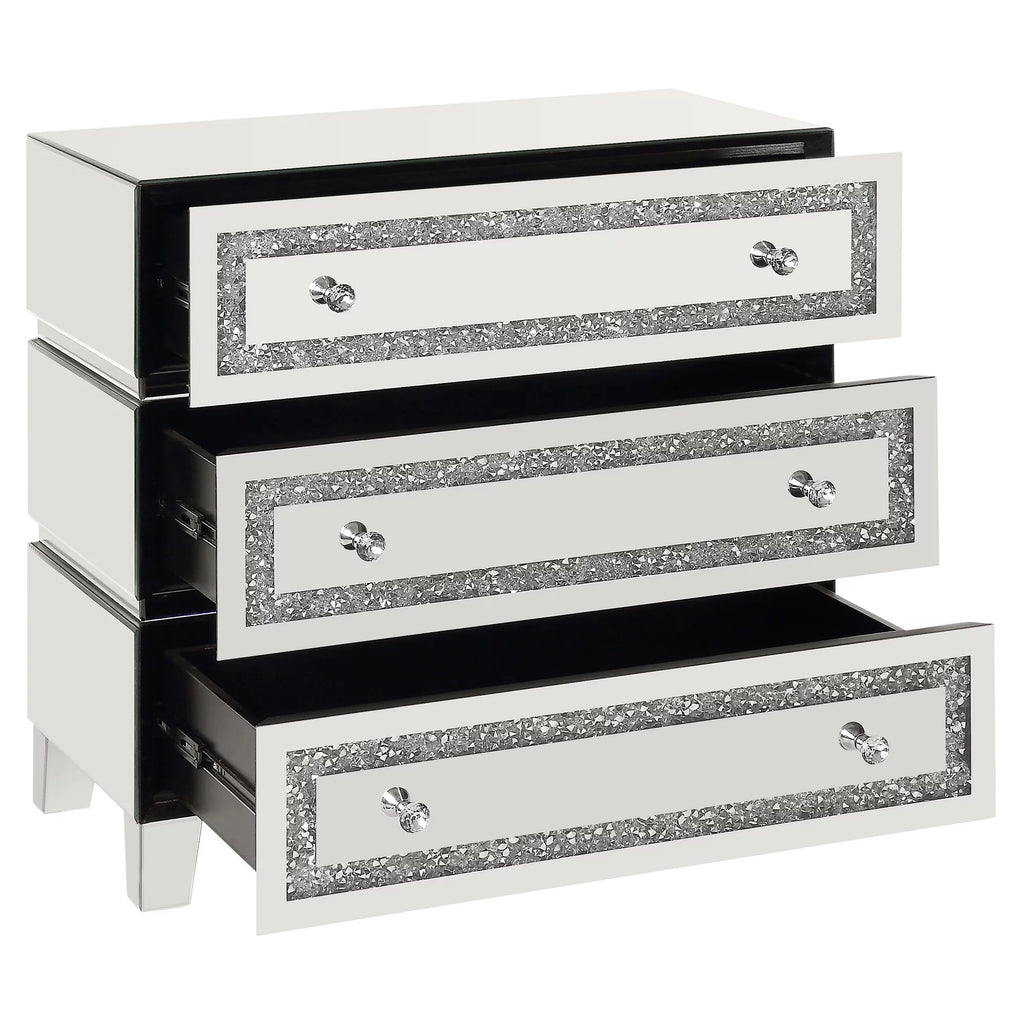 3-Drawer Mirrored Cabinet C677782
