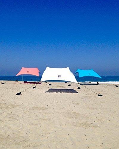 Beach Tent with Sand Anchor, Portable Canopy Sun Shelter, 7 x 7ft M96178