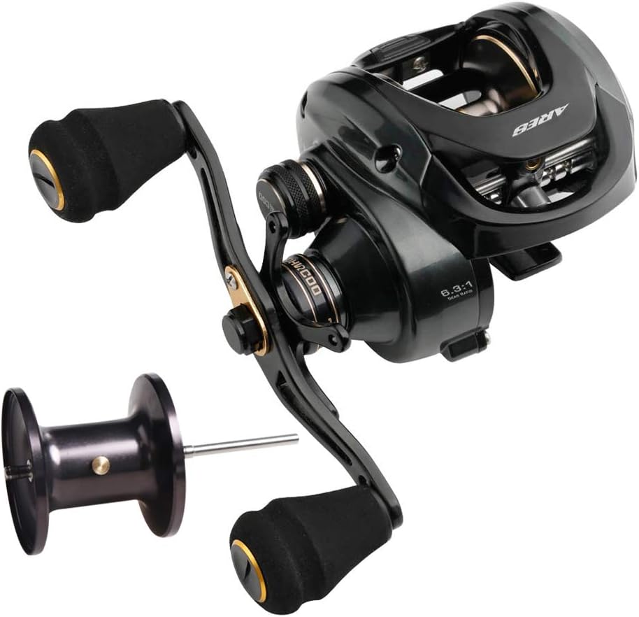 Baitcasting Reel Pack of 2 Aluminum Frame 6.3:1 Gear Ratio U213