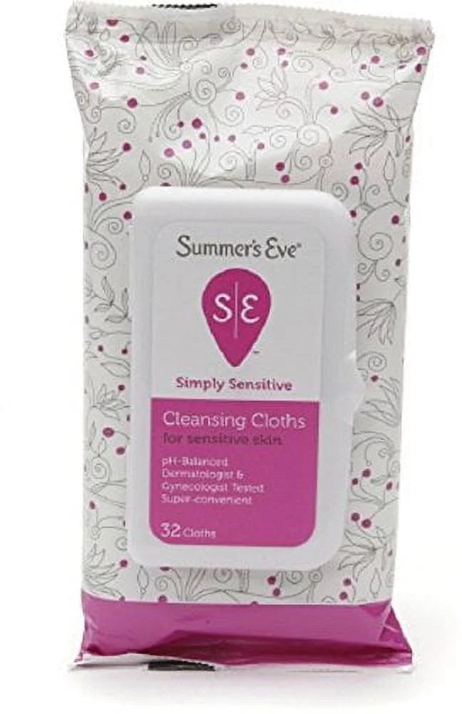 6 Pack Feminine Cleansing Cloths Sensitive Skin T5831