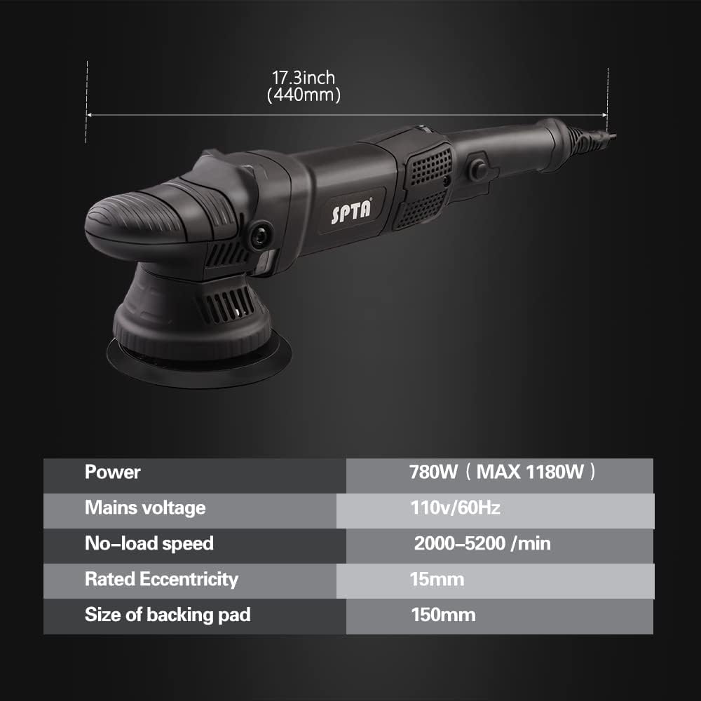 5-Inch Dual Action Random Orbital Polisher I20466