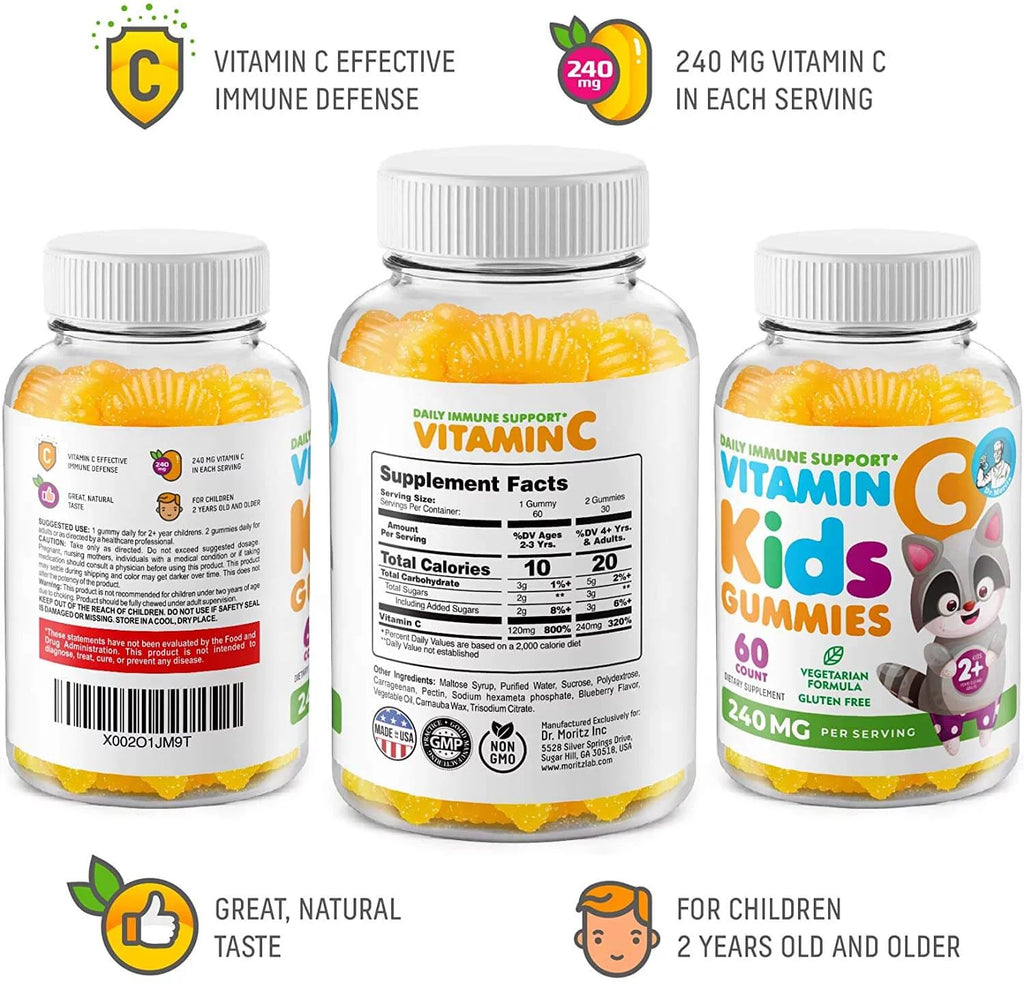 240 mg Low-Sugar Chewable Vitamin C Gummies B28323